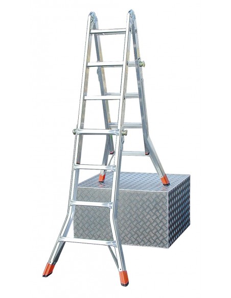 Krause Monto Telematic Teleszkópos Csuklós Létra 4X5 Fokos