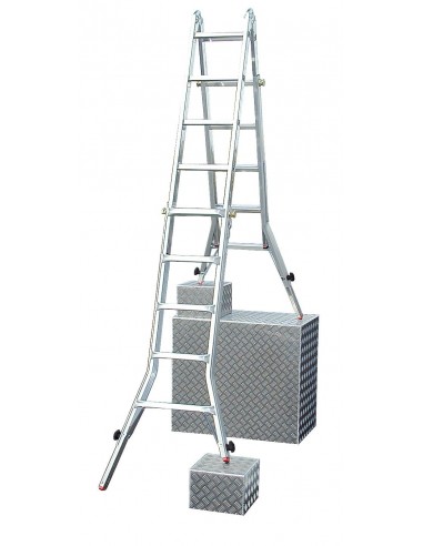 Krause Monto Televario Teleszkópos Csuklós Létra 4 Db Szármeghosszabbítással 4X4 Fokos