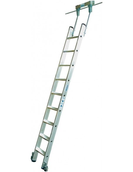 Krause Stabilo Lépcsőfokos Polclétra Cső Vezetősínnel 10 Fokos