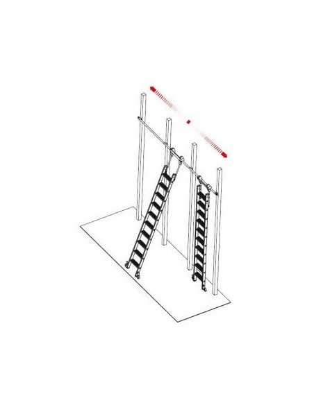Krause Stabilo Lépcsőfokos Polclétra Cső Vezetősínnel 12 Fokos