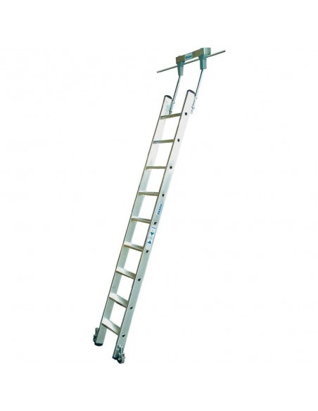 Krause Stabilo Lépcsőfokos Polclétra T-Vezetősínnel 10 Fokos