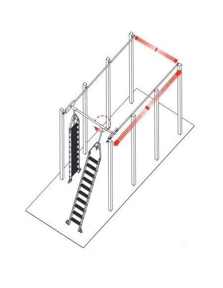 Krause Stabilo Lépcsőfokos, Elfordítható Polclétra 7 Fokos