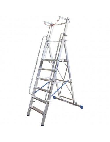 Krause Stabilo Lépcsőfokos Állólétra Nagy Dobogóval És Kapaszkodókerettel 14 Fokos