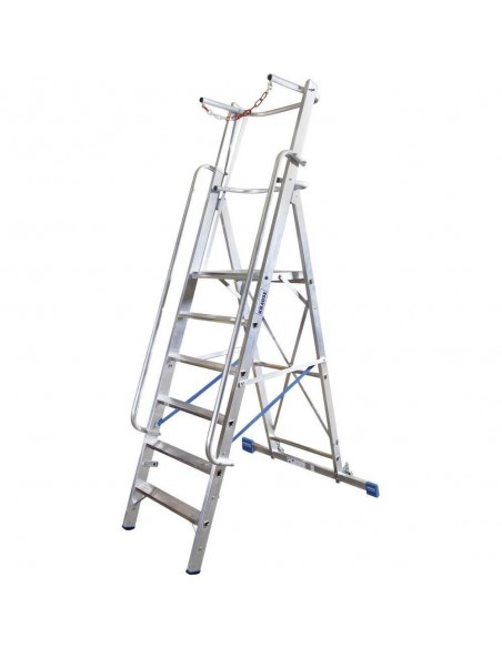 Krause Stabilo Lépcsőfokos Állólétra Nagy Dobogóval És Kapaszkodókerettel 7 Fokos