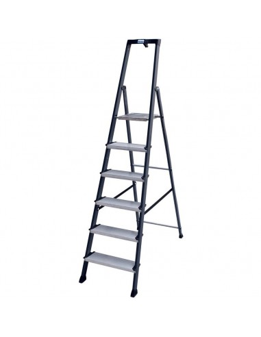 Krause Monto Securo Lépcsőfokos Állólétra, Eloxált 8 Fokos