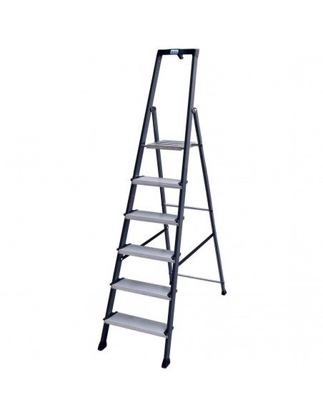 Krause Monto Securo Lépcsőfokos Állólétra, Eloxált 6 Fokos