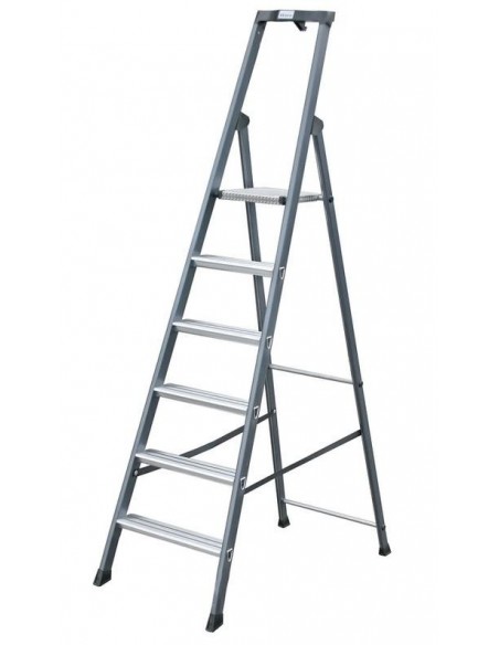 Krause Monto Sepro Lépcsőfokos Állólétra, Eloxált 6 Fokos