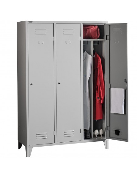 metaloBox PROJECT 3FF Válaszfalas öltözőszekrény 3 rekeszes
