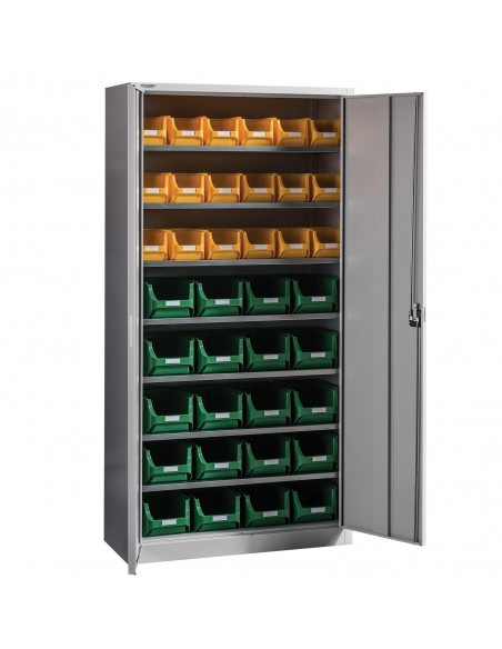 metaloBox EXPERT B-38 Tárolódobozos szekrény 38 dobozzal