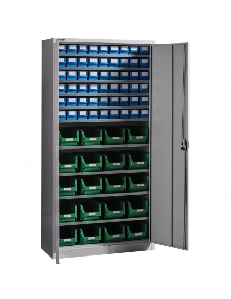 metaloBox EXPERT E-74 Tárolódobozos szekrény 74 dobozzal