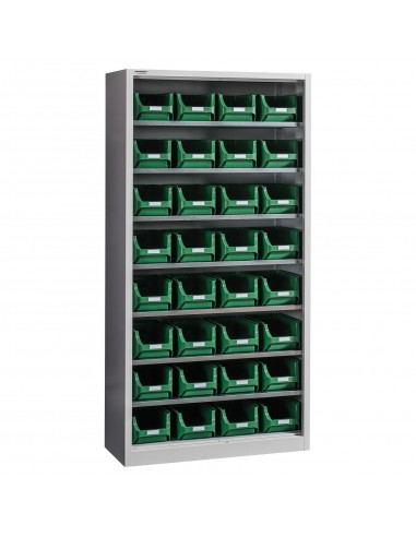 metaloBox EXPERT OPEN A-32 Ajtó nélküli tárolódobozos szekrény 32 dobozzal