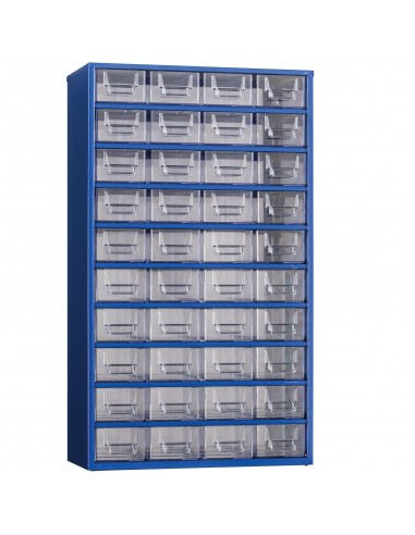 metaloBox LILIPUTI D-40 Alkatrésztároló szekrény 40 dobozzal