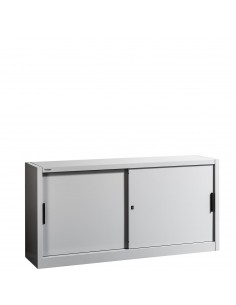 metaloBox SLIDE 900/1800 Tolóajtós szekrény 2x1 polccal