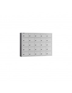 metaloBox BOX 5/25 NEW Fali kisrekeszes értékmegőrző szekrény 25 rekeszes