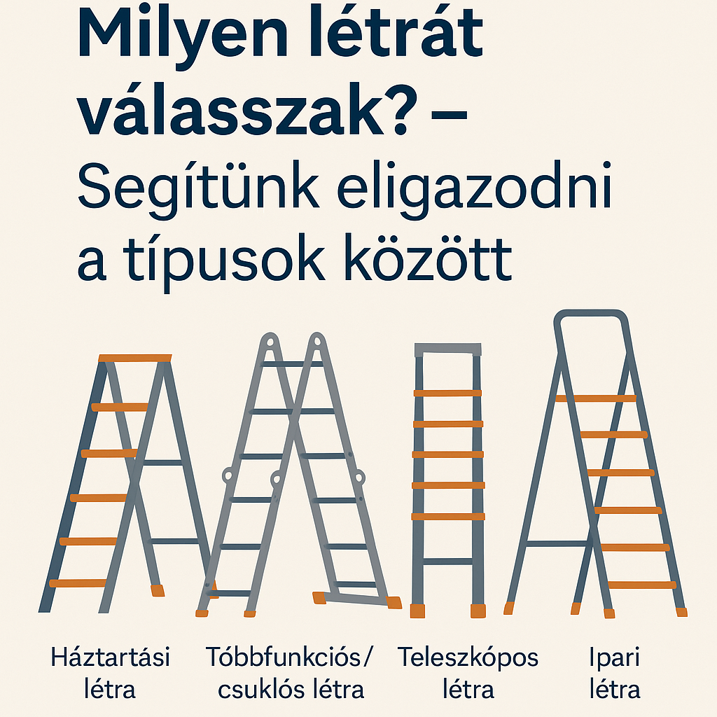 Milyen létrát vegyek? Segítünk eligazodni a létra típusok között!